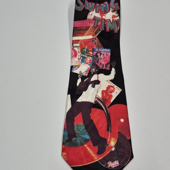 Colorful Swing Time Silk Necktie - Picture 2 of 10